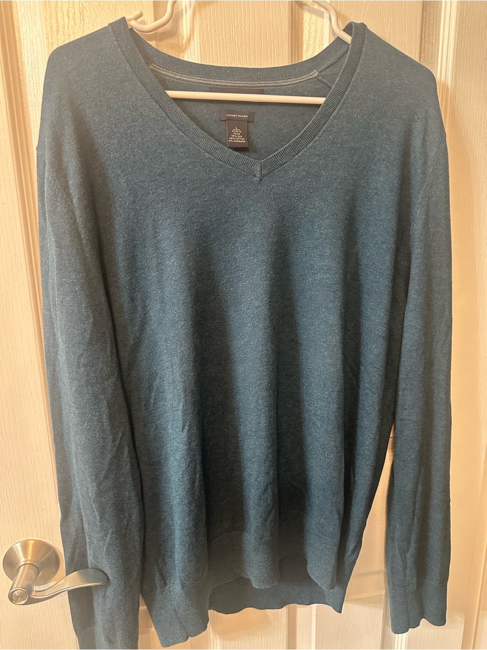 Banana Republic Men's V-Neck Sweater in Teal